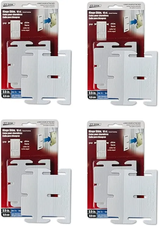 EZ-Shim 72 Pack, Quick Align Hinge Shims for 3.5" Hinge