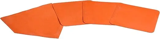 Champro Throw Down Rubber Bases, Set of 4 (Orange)