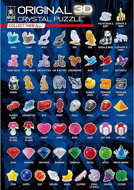 BePuzzled | Leopard Original 3D Crystal Puzzle, Collect Them All, for Puzzlers Ages 12 and Up