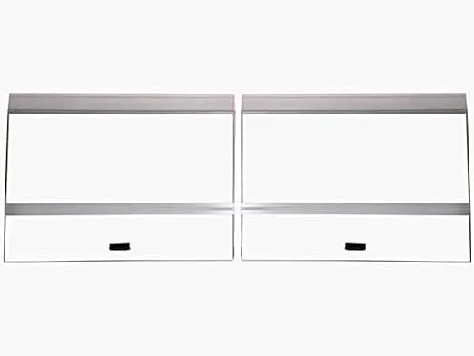 H2Pro 36" Glass Canopy, 2PCS Set ONLY FITS SEAPORA & DEEP Blue & Aquarium Masters Brand 40gal Breeder (16.93 x 16.54 x 0.16in) (S36GT)
