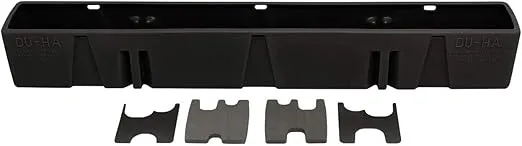 DU-HA Behind-The-Seat Storage Unit fits 2015-2024 Ford F150 Regular Cab | Black Heavy-Duty Back Seat Organizer, Includes 2-Piece Dividers | 20114