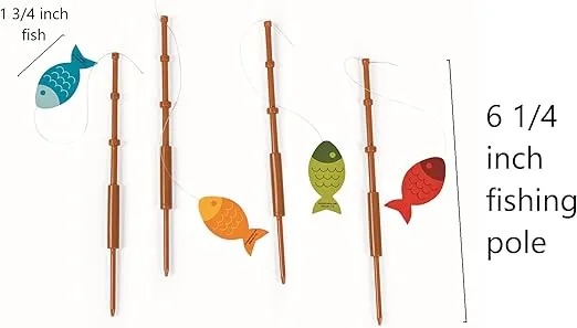 Little Fisherman Fishing Pole Picks (set of 25) Party Supplies