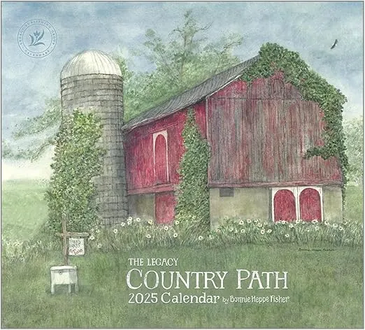 Legacy Country Path 13 x 12 Paper 2025 Hanging Wall Calendar