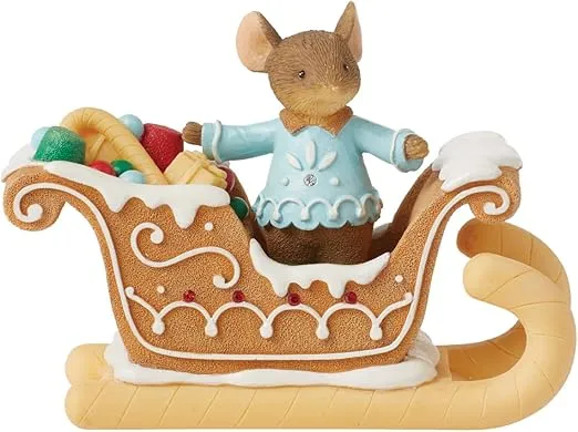 Enesco Tails with Heart Christmas Sweet Deliveries Miniature Figurine, 1.57 Inch, Multicolor