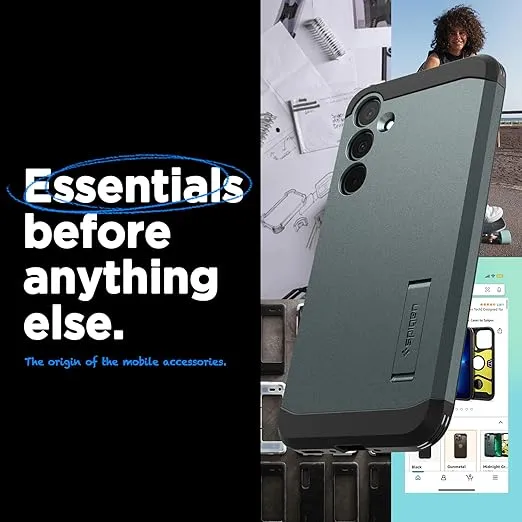 Spigen Tough Armor Designed for Galaxy A35 5G Case (2024) - Abyss Green