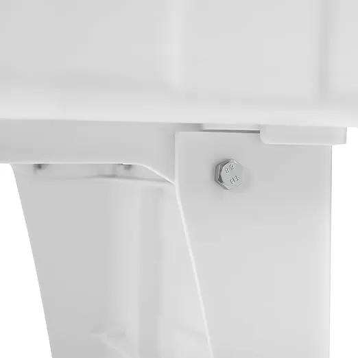 Freestanding Plastic Laundry Sink, Utility Sink Laundry Tub with Faucet, Indoor and Outdoor Utility Sink Hoses and Drain Kit, Slop Sink Wash Station for Garage/Basement/Garden