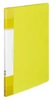 Kokuyo Glassele 20 Pockets Binder with Plastic Sleeves 8.5"x11" (Yellow), Expandable Art Portfolio Folder with Clear Sheet Protectors, 40 Pages of Presentation Display Book. (RA-GLB20Y)