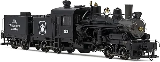 Heisler Steam Locomotive St. Regis Paper Company #92 3-Truck Model HO Scale w/DCC Sound Decoder Model Train HR2948S