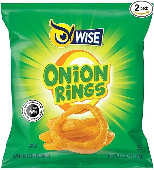 Wise Foods Crispy Onion Rings 5 oz. Bag (3 Bags)