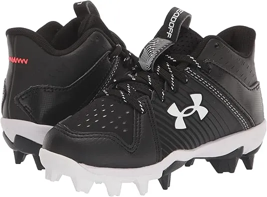 Under Armour Boys' Leadoff Mid Junior Rubber Molded Cleat Baseball Shoe