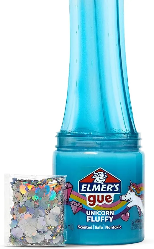 Elmer’s Gue Premade Slime, Unicorn Dream Slime Kit, Includes Fun, Unique Add-Ins, Variety Pack, 3 Count