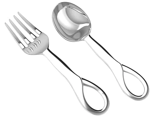 Miza Sterling Sophie Silver Baby Spoon & Fork Set
