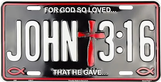 John 3:16 Religious License Plate