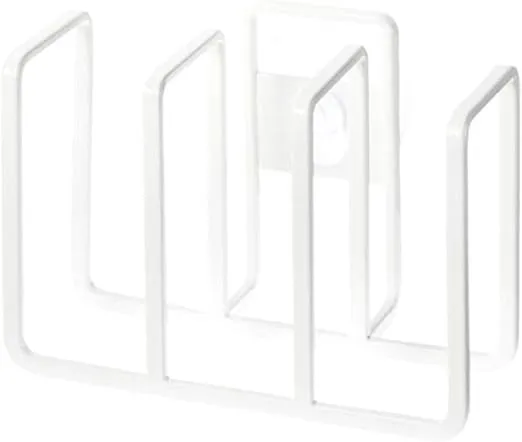 Yamazaki Home Plate 3 Sponge Holder - Steel Rack Organizer for Kitchen Sink - Steel