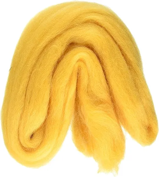 Clover Gold Natural Wool Roving .3oz
