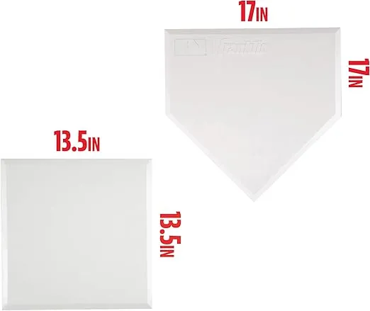 Franklin Sports MLB Baseball Base Set - Throw Down Rubber Bases for Baseball + Softball with Home Plate - Portable Backyard Baseball, Softball, Kickball Bases