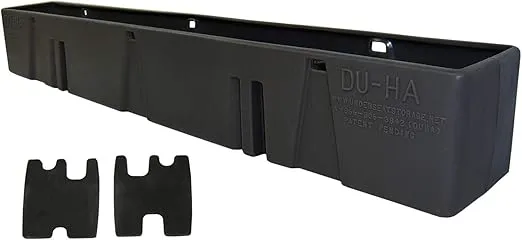 DU-HA Behind-The-Seat Storage Unit fits 07-19 Chevy Silverado/GMC Sierra Regular Cab (Classic) | Black Heavy-Duty Back Seat Organizer | 10058