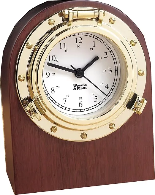 Weems & Plath Porthole Collection Desk Clock