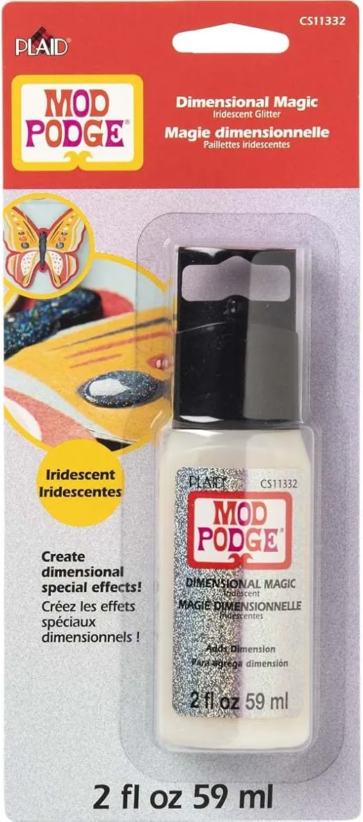 Mod Podge CS11332 Glitter Dimensional Magic, 2 oz, Iridescent