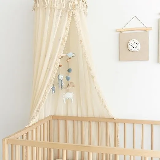 Crane Baby Mobile for Crib, Sea Life Theme, Nursery Décor for Boys and Girls, 9" x 30", Ocean Nursery Decor, Nursery Mobiles, Jungle Nursery Decor, Nursery Essentials, Baby Crib Mobile