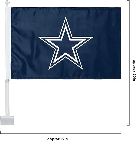 foco NFL 2 Pack Solid Car Flag