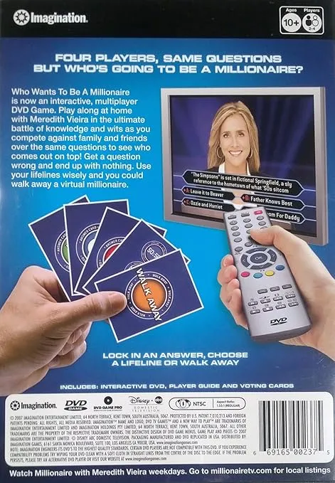 Who Wants To Be A Millionaire DVD Game