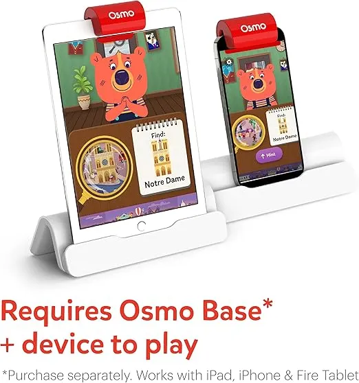 Osmo - Detective Agency - Ages 5-12 - Solve Global Mysteries - Educational Learning Games - STEM Toy - Gifts for Kids - Ages 5 6 7 8 9 10 11 12-For iPad, iPhone or Fire Tablet (Osmo Base Required)