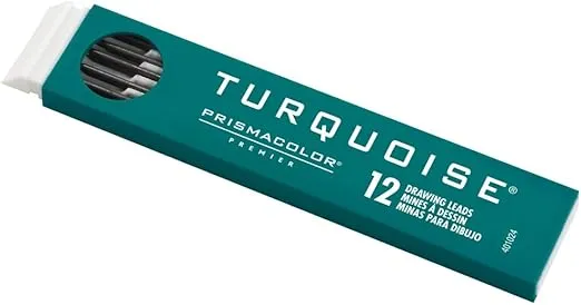 Sanford 2172Prismacolor Turquoise Drawing Lead, 2mm, 12-Count
