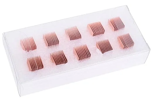 Alphacool 17426 GPU RAM Copper Heatsinks 10x10mm - 10pcs Air Cooling Passive Coolers