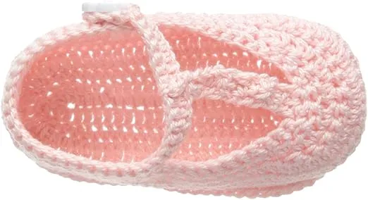 Jefferies Socks Baby-Girls Newborn T-Strap Mary Jane Crochet Bootie