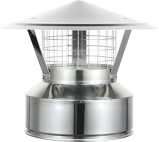 AllFuelHST Chimney Cap with Spark Screen for 8" Inner Diameter Chimney Pipe