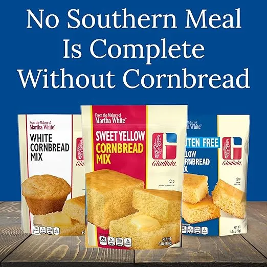 Gladiola Martha White Yellow Cornbread Mix 6 Oz (Pack of 6)