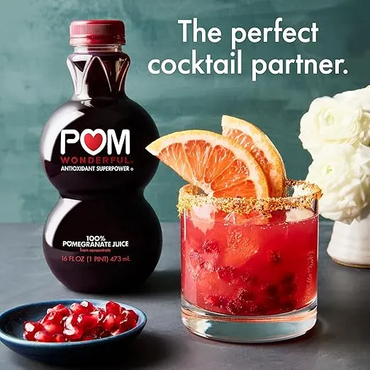 POM Wonderful 100% Pomegranate Juice, 8 Fl Oz (Pack of 8)