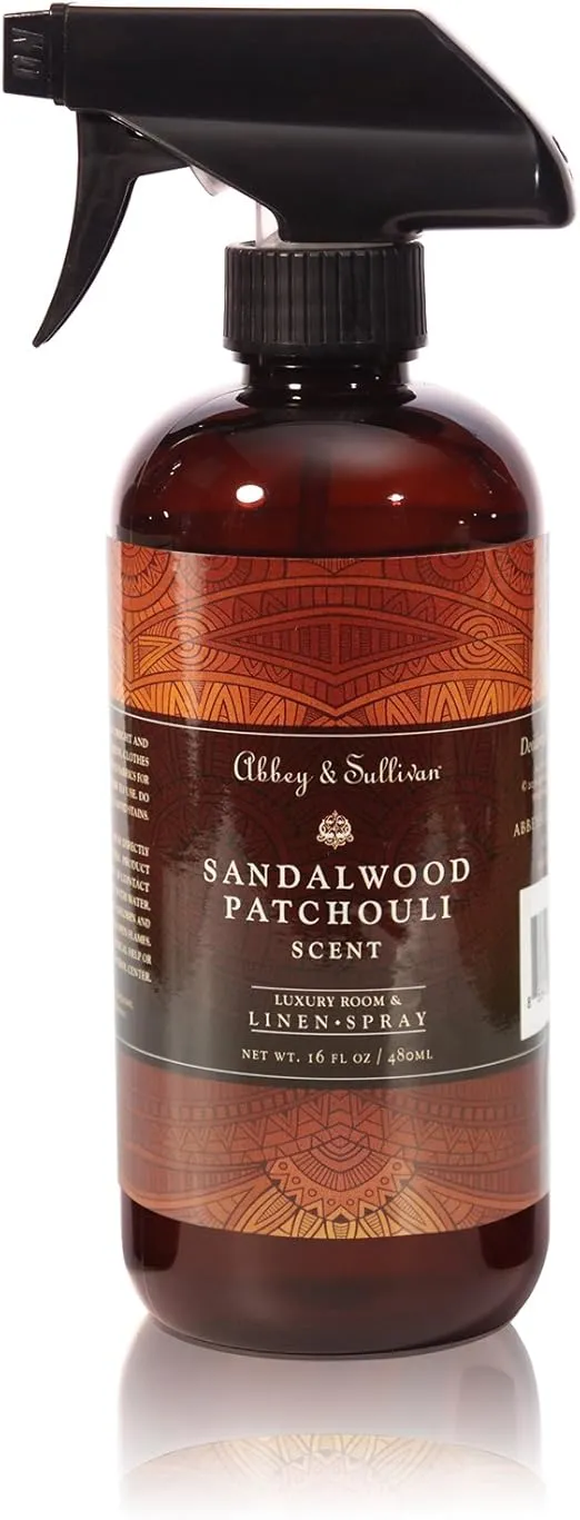 Abbey & Sullivan Linen Spray, Sandalwood Patchouli, 16 oz.
