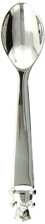 Sterling Silver Bear Feeding Spoon - Premium Quality Food Grade Standard .925 Solid Sterling Silver Spoon - Engravable Gift for Baby with a Beautiful Gift Box