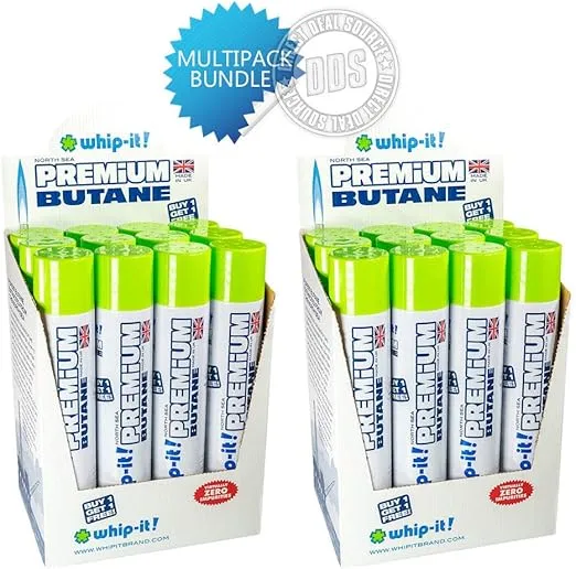 Whip-it! 400ml Premium Refined Butane Fuel Zero Impurities - 24 cans