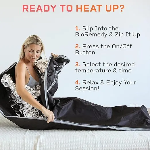 LifePro Infrared Sauna Blanket - Personal Sauna for Detox, Tension, and Relaxation - Portable Sauna for Home with Multi-Layer Heating 113°F - 176°F and Remote Control - Included Sauna Detox Wraps