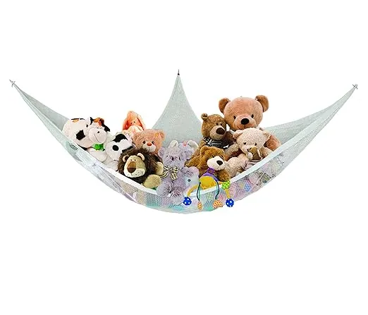 Dreambaby Jumbo Toy Storage Corner Hammock Net Organizer - 6 ft Long - Holds up to 30lbs Maximum Weight - Model L693