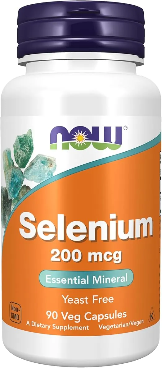 NOW Foods Supplements, Selenium (L-Selenomethionine) 200 mcg, Essential Mineral*, 90 Veg Capsules