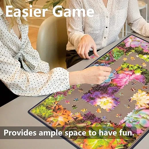 Tektalk Jigsaw Puzzle Board Portable Puzzle Mat for Puzzle Storage Puzzle Saver, Non-Slip Surface (Up to 1000 Pieces, Without Dustproof Cover)