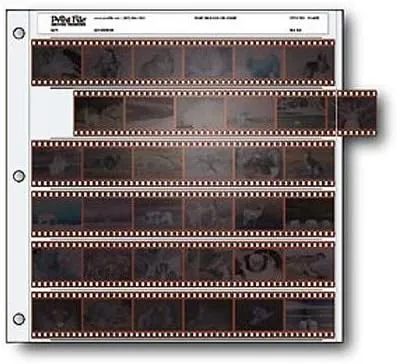 Archival 35mm Size Negative Pages Holds Six Strips of Six Frames, Pack of 50