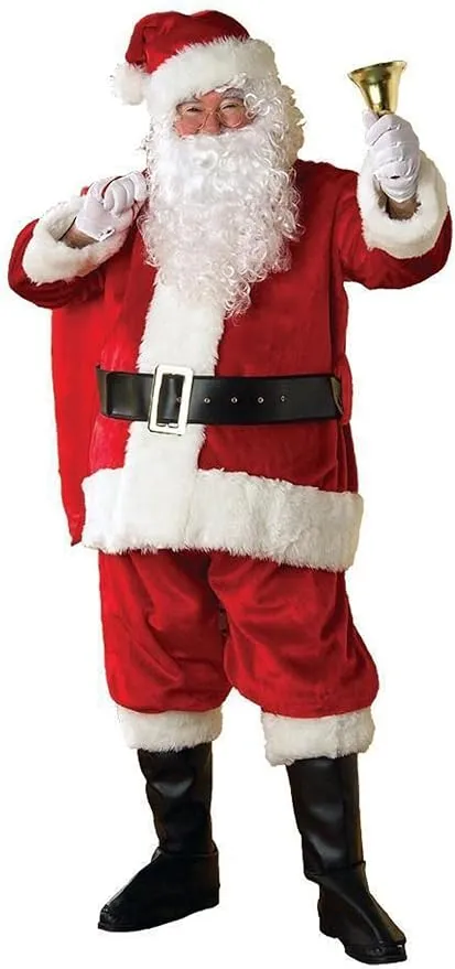 Rubie's Adult Regency Plush Santa Suit With Gloves