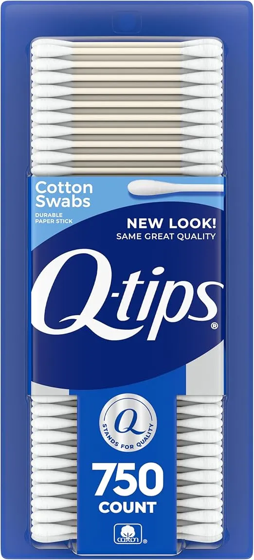 Q-tips Cotton Swabs For Hygiene and Beauty Care Original Cotton Swab Made With 100% Cotton 750 Count