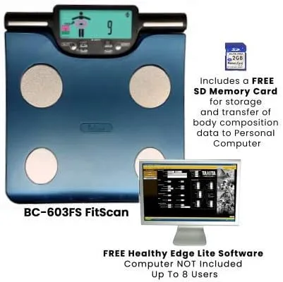 TANITA BC-603 FS FITSCAN SEGMENTAL Body Composition Monitor with SD Card