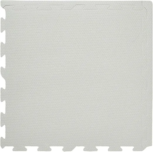 3 Sprouts Kids Foam Puzzle Play Mat - Interlocking Foam Tiles for Baby Play Area - Floor Mats for Kids Playroom - Soft Foam Play Mat Tiles with Fun Puzzle Design - Gray