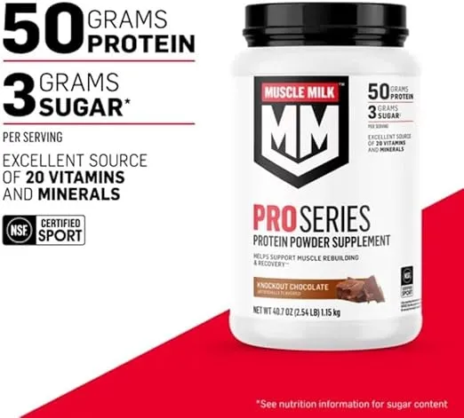 Muscle Mlk Pro Series 50 Knockout Chocolate, 2 Pounds