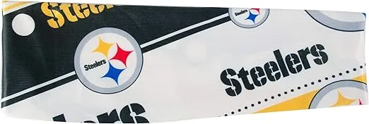 Littlearth Unisex-Adult NFL Pittsburgh Steelers Stretch Headband, Team Color, One Size, (300413-STLR)