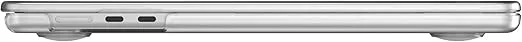 Speck Smartshell Case for MacBook Air 15 Inch (2023) - Scratch Protection, Slim MacBook Case, Slide Prevention - Clear/Sweater Grey