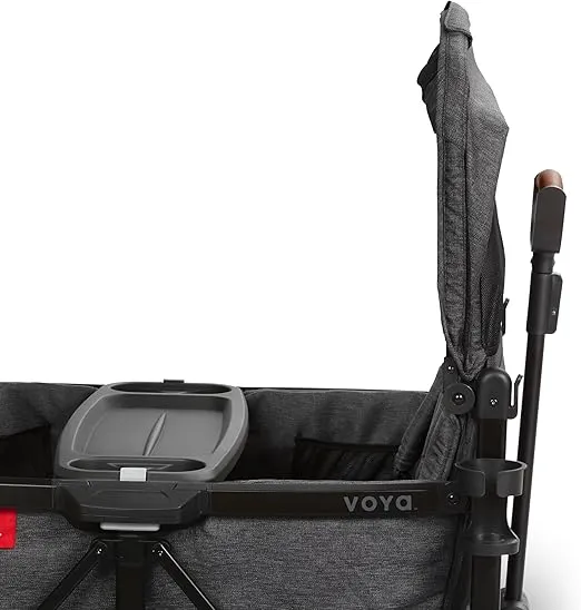 Radio Flyer Voya Stroller Wagon, 4 Seater Wagon Stroller for Kids with Low Sides, Baby Stroller Wagon, Quad Stroller