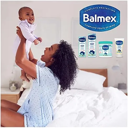 Balmex Complete Protection Baby Diaper Rash Cream with Zinc Oxide + Soothing Botanicals, 16 Oz, Pack of 2
